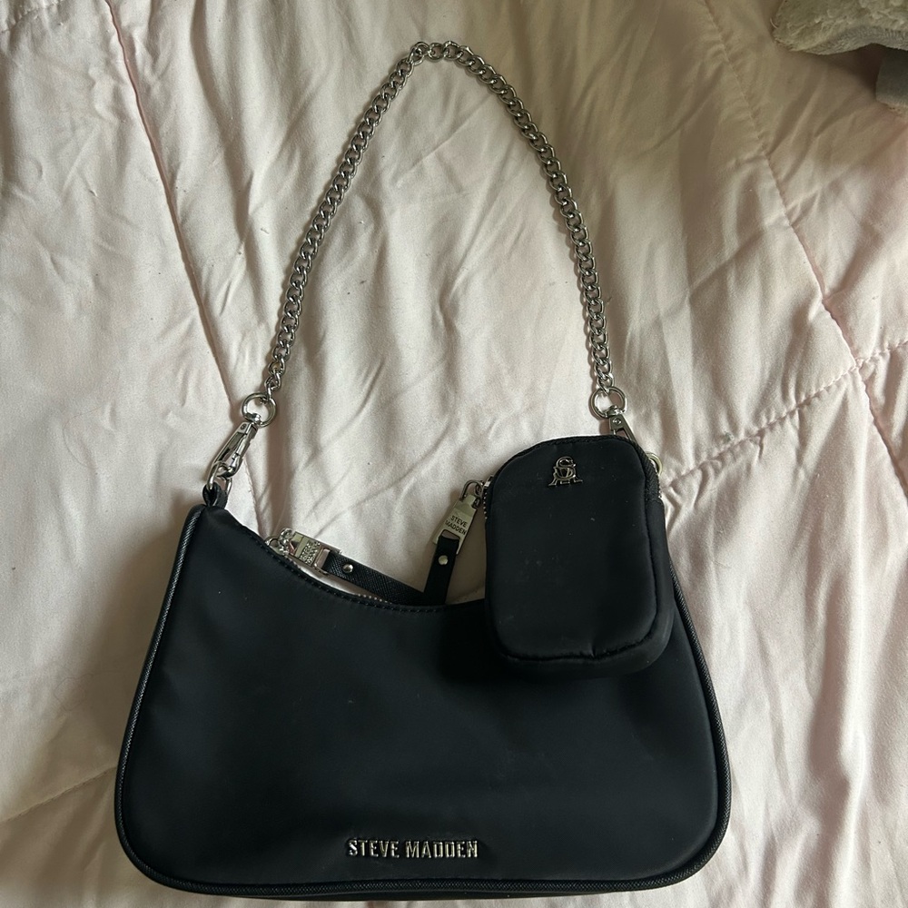 Steve Madden Black Shoulder Bag